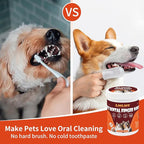 Dog Dental Wipes - Tooth Brushing Kit for Cats & Dogs - Dog Toothbrush Finger Dental Wipes to Remove Plaque & Tartar,Effective Teeth Cleaner (100PCS)