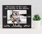 Stocking-Factory Personalized Cat Sympathy Gift Picture Frame Pet Loss Engraved (Gold or Silver) Photo Plaque In Loving Memory Beloved Dog