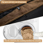 Comfort Expression Large Dog Beds Orthopedic Foam, Waterproof Dog Beds Dogs Sofa Bed Comfy Pet Bed with Washable Removable Cover & Non-Slip Bottom(Large,Brown)