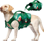 Kuoser Dog Life Jacket High Flotation XXL, Reflective Dog Life Vest for Swimming Boating, Adjustable Dogs lifejacket with Rescue Handle for, Safety Pet Life Preserver Floats for Summer Vacation, 2XL