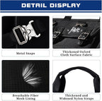 Dog Backpack Carrier - Spine-Friendly for Midium to Large Dogs (18-30 lbs), Horizontal Design Dog Carrier with Adjustable Back Straps,Legs-Out Comfort for Travel/Hiking/Cycling (Black, Size L)