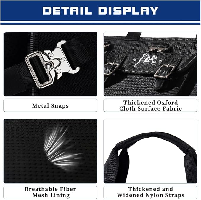 Dog Backpack Carrier - Spine-Friendly for Midium to Large Dogs (18-30 lbs), Horizontal Design Dog Carrier with Adjustable Back Straps,Legs-Out Comfort for Travel/Hiking/Cycling (Black, Size L)