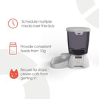 Cat Mate C3000 Automatic Dry Food 3-Meal Feeder, BPA Free for Cats & Small Dogs