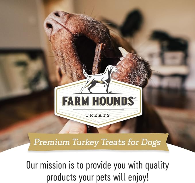 Farm Hounds - Turkey Gizzards - Premium Natural Jerky for Dogs - 100% Humanely Raised Turkey - Break-to-Size - Great for Training & Treats - No Added Fillers - Made in USA - 4oz - 1 Pack
