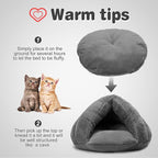 Cat Bed Cat Cave Self-Warming Cat Sleeping Bed Winter Soft Pet Bed Cozy Sleeping Cuddle for Indoor Cats Rabbit