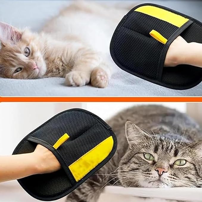 2 Pcs Pet Hair Removal Glove, 2025 New Pet Hair Remover Electrostatic Gloves, Upgrade Electrostatic Gloves Pet Hair, Reusable Cat Dog Grooming Gloves Pet Hair for Cats & Dogs