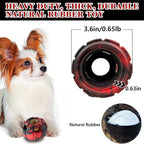 Yipetor Dog Toy, Frozen Dog Treats to Keep Dogs Busy, Interactive Treat Dispensing Dog Toy Puzzle, Interactive Chew Toys for Puppy Small Medium Dog, Power Chewer, Durable Rubber-Easy to Clean(Medium)