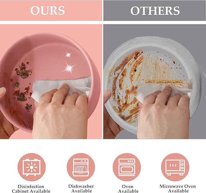 SPUNKYJUNKY 15° Slanted Ceramic Dog and Cat Bowl with Wooden Stand, Tilted Bulldog Food and Water Bowl No Slip Non-Spill for Cats Medium Dogs Big Face Pets 28.7 OZ (3.6 Cups,Pink)