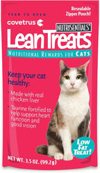 Covetrus Nutrisential Lean Treats for Cats - Soft Cat Treats for Small, Medium, Large Cats - Nutritional Low Fat Bite Size - Chicken Flavor - 6 Pack - 3.5oz