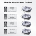 INVENHO Small Dog Bed Orthopedic Warming Soft Calming Sleeping Durable with Anti-Slip Bottom
