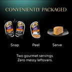 Sheba Perfect Portions Wet Cat Food Pate Savory Chicken Entree and with Sustainable Salmon Variety Pack, 2.6 oz. Twin-Pack Trays (6 Count, 12 Servings) (Pack of 2)