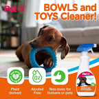 Dog Bowls and Toys Cleaner – Cleaning Spray for Pet’s Toys & Bowls with Plant-Derived Ingredients – Multipurpose Spray for Clean Products - Indoor/Outdoor Dog Lovers Essentials