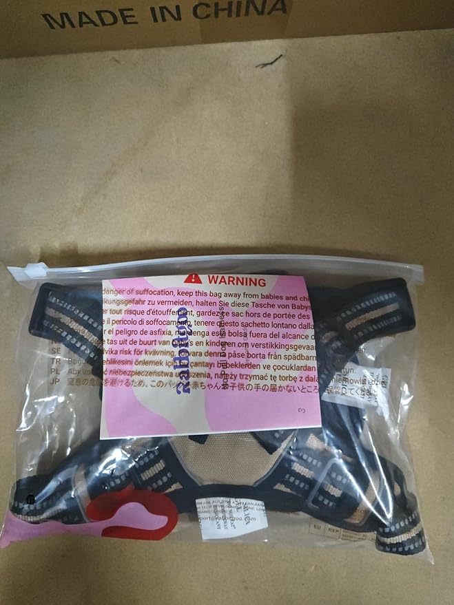 rabbitgoo Dog Harness No Pull with 2 Leash Clips, Adjustable Soft Padded, Reflective Oxford No Choke Pet Vest with Easy Control Handle for Small Dogs, Grey, S