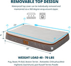 Memory Foam Large Dog Bed - 4” Thick Orthopedic Beds for Large Dogs - Waterproof Dog Bed with Removable Washable Cover & Wrap-Around Zipper - Ultimate Comfort and Easy Maintenance