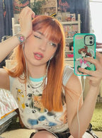 Womens Short Sleeve Cat Graphic Y2k T Shirts Summer Tees Tops for Teen Girls