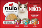 Nulo Finely Minced Variety Flavor Wet Canned Cat Food, 2.8 Ounce (Pack of 12)