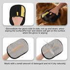 2pcs Pet Hair Removal Gloves for Dogs & Cats, Reusable Double Size Electrostatic Pet Grooming Gloves Washable Cat Hair Remover for Furniture Couch Carpet Car Seat