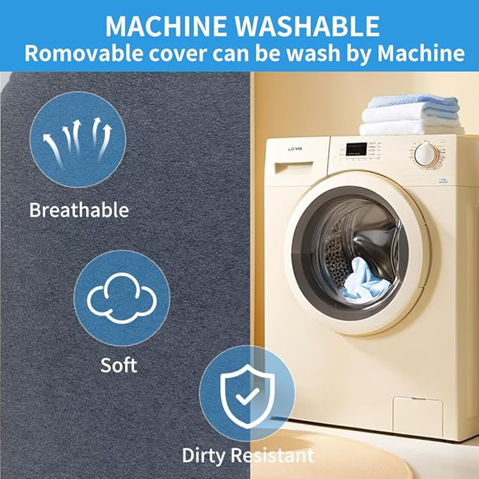 Heated Cat Bed for Indoor Cats，20" Cat Heating Pad with Timer & Temp Adjustable, Washable Calming Pet Bed with Heating Pad for Cats and Small Dogs，Gray Electric Bed Heater Warmer for Kitten Cat