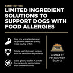 Go! Solutions Sensitivities Limited Ingredients, Grain-Free Dry Dog Food, Duck Recipe for Sensitive Stomach, 22 lb Bag