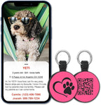 MYLUCKYTAG Silent Silicone QR Code Dog Tags - Scan QR for Instant Pet Location Alert Email