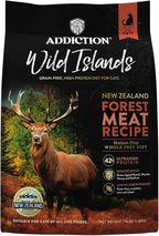 Addiction Wild Islands Forest Meat Dry Cat Food, Premium Venison Recipe with High-Protein & Grain-Free Formula for Primal Cat Nutrition - 4lbs