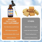 L-lysine Supplement for Cats, Immune Support for Cats, Support for Feline Respiratory, Sneezing, Runny Nose, Eye Function, Helps Strengthen Natural Defenses, Chicken Flavor, 120 ml/4 Fl Oz