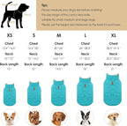 Winter Coat for Medium Dogs, Dog Plaid Jacket, Pets Coat for Cold Weather, Windproof Warm Garments, Pet Thickened Outfits Indoor Outdoor, Blue M