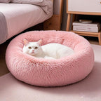 Comfort Donut Dog Bed for Small Dogs, Cat Bed & Pet Bed for Indoor Use, Medium Size with Soft Plush, Round Dog Beds for Large Dogs and Cats
