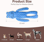 SHARLOVY No Stuffing Dog Toys Squeaky for Large Dogs, Crinkle Puppy Teething Toys to Keep Them Busy, Plush Interactive Doggie Long Lasting Chews for Aggressive Chewers