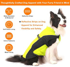 Warm Dog Winter Coat, Gimilife Dog Sweater Dogs Cold Weather Coats Waterproof Apparel Clothes Pet Jacket Padded Vest Outfit for Puppy Small Medium Large Dogs