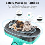Dog Brush Kit for Grooming Short & Long Haired Dogs & Cats, 5 in 1 Pet Grooming Set for Small Animals, 5 PCS Puppy Self-Cleaning Slicker Brush and Pet Comb for Shedding Medium & Large Dogs