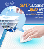Large Puppy Pee Pads 22x36 Inch 100-Pack | Extra Absorbent Potty Training Pads for Dogs | Leakproof Quick-Dry & Odor Blocking Pet Housebreaking Supplies