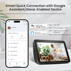 2 Pack 2K Indoor Security Camera Wireless, 360° Pan-Tilt Wi-Fi Pet/Baby Monitor with AI Motion Detection, Night Vision, Phone App, Cloud & SD Storage (5G/2.4G Hz)