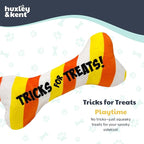 Huxley & Kent Halloween Funny Dog Toy w/Squeaker – Power Plush Squeaky Dog Toys for Small, Medium & Large Dogs – Soft Stuffed Animal for Indoor Play & Fetch - Tricks for Treats, One Size