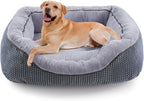 INVENHO Large Dog Beds Large Sized, Washable Orthopedic Warming Soft Sleeping Durable with Anti-Slip Bottom