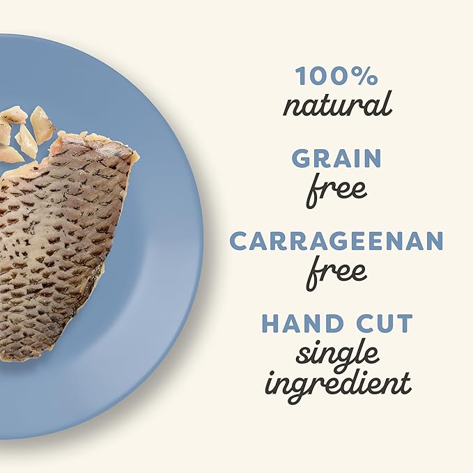 Applaws Natural Cat Treats, Grain-Free, Single Ingredient, Whole Protein Fillet, Healthy Snacks with No Artificial Additives (12 x 1.06oz Whole Tilapia Loin)