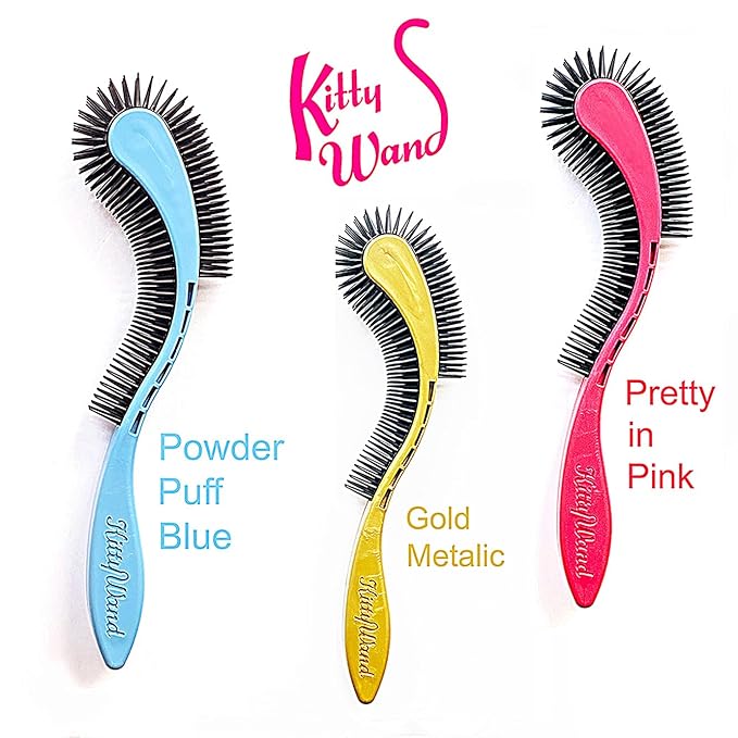 (Blue) Cat Brush is Designed for Comfort, Created for Results. This innovative grooming brush features multi contoured shapes that gently adapt to your cats body for a stress free grooming.