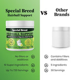 Hairball Support for Cats - 10 Super Ingredients for Hairball Relief, Digestive Support & Healthy Skin - No Fillers - Psyllium, Pumpkin, Omega-3s & More - 720 Scoops