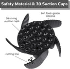 MateeyLife Slow Feeder Dog Bowls Insert with Suction Cups, Cuttable Design for Large & Medium Breeds, Fit for Regular Elevated, Compatible with Metal and Ceramic Dog Bowls for Slow Eating (Black)