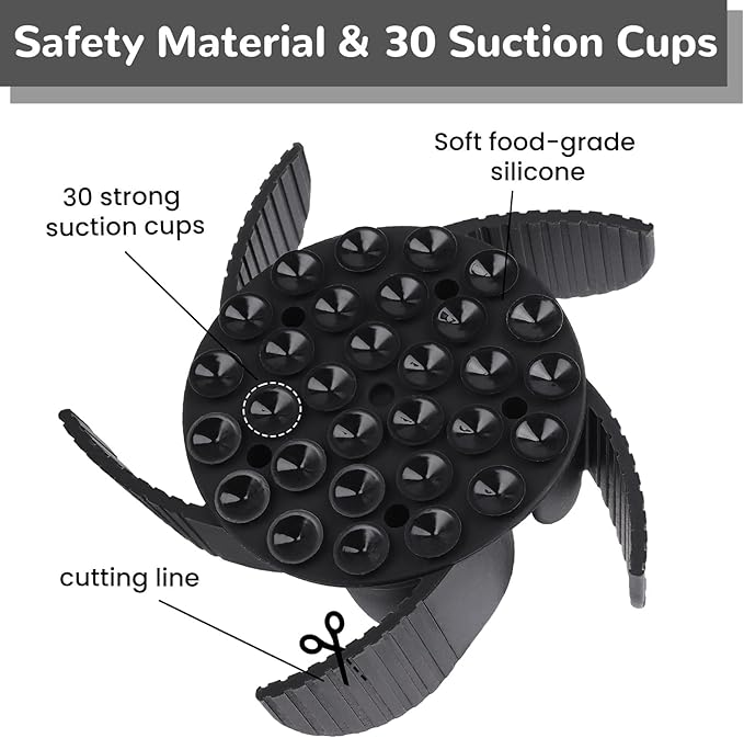 MateeyLife Slow Feeder Dog Bowls Insert with Suction Cups, Cuttable Design for Large & Medium Breeds, Fit for Regular Elevated, Compatible with Metal and Ceramic Dog Bowls for Slow Eating (Black)