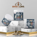 Bruno & Lukas Probiotics Treats for Dogs Support Gut Flora Health Diarrhea Digestive Itchiness Bowel Aid – Dog Supplement for Pet Immune System – Tasty Alternative Chicken Liver Flavor (90 Chews).