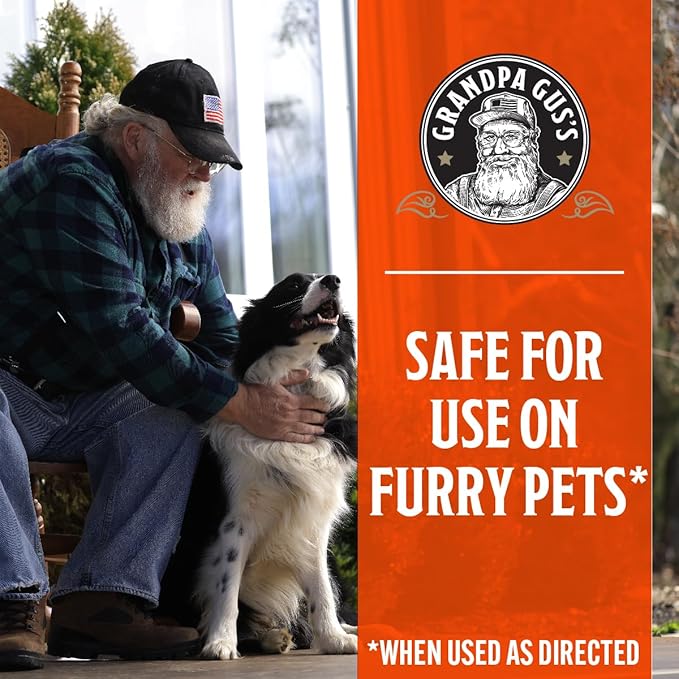 Grandpa Gus's Natural Instant Pet Odor Eliminator, Ready-to-Use Spray, Removes Strong Odor and Smell from Small Animal, Dog & Cat, Home, Carpet & Furniture, 4 fl oz (Pack of 2)