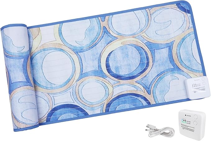 DOGNESS Rechargeable Pet Shock Mat, 59"x15" Safe Cat Repellent Mat Electronic Training Pads Keep Dogs and Cats Off Couch, Bed, Indoor Cat Deterrent Mat (Geometric Patterns)