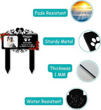 Custom Pet Grave Markers Dog Outdoor | Memorial Burial Markers for Your Furry Friend | Cemetery Grave Pet Headstones for Dogs | Custom with Photo Resting Place Sign for Paw Companions