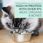 The New Zealand Natural Pet Food Co Meow Freeze Dried Cat Food - Lamb & Hoki Recipe, High Protein Treats, Meals & Toppers, Dry Cat Food, 9.9 oz