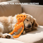 SHARLOVY No Stuffing Dog Toys 5 Pack, Crinkle Interactive Dogs Toy for Boredom, Puppy Toys for Teething to Keep Them Busy, Cute Squeaky Dogs Toy for Small, Medium, and Large Breed