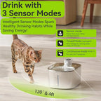 Wireless Cat Water Fountain Stainless Steel,135floz/4L Battery Operated Automatic Pet Fountain,Cordless Cat Water Dispenser Pet Drinking Water Fountain for Multicat Cats Dog Outdoor