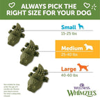 Whimzees Wellness Alligator Dog Dental Treats, Natural Chews, Medium Size, (12 Count)
