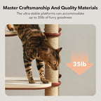 PETLIBRO Infinity Cat Tree Tower for Indoor Cats, Modular Design with Cat Bed, Toy, Felt Pads, Sisal Scratching Posts, 2-Second Setup, Sturdy Multi-Level Activity Center Cat Condo for Any Room