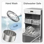 1Gallon No Spill Water Bowl for Dogs, Double-Wall Stainless Steel with Splash-Proof Paws Lid and Floating Disk, Non-Slip Base, Easy to Clean Slow Water Feeder for Large Medium Dogs